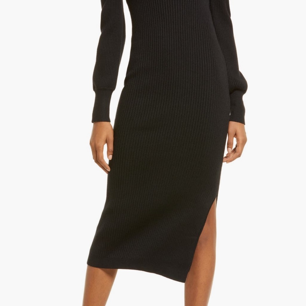 Charles Henry Long Sleeve Tan Dress